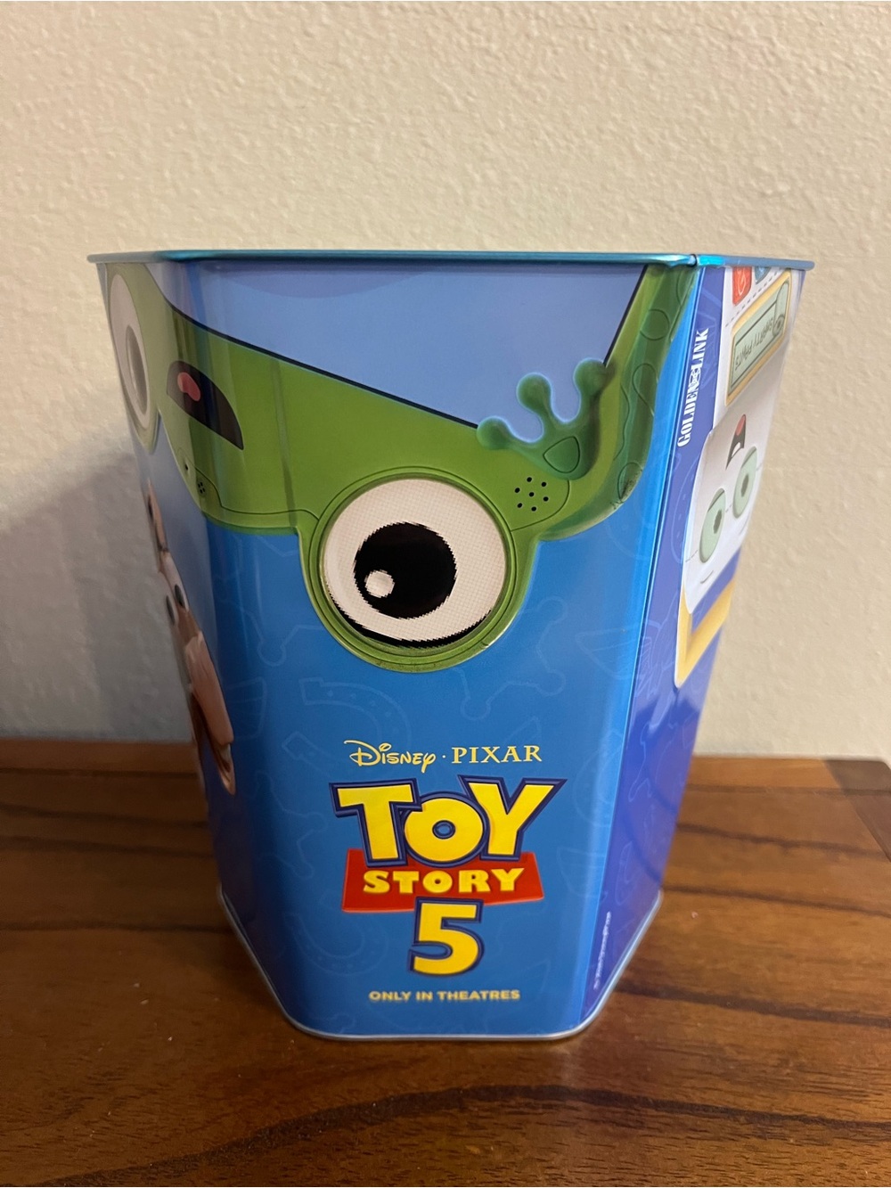 Toy Story 5 Hexagon Popcorn Bucket Tin, Regal Cinema, New